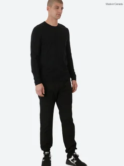 Reigning Champ - Lightweight Jersey Long Sleeve T-Shirt in Black