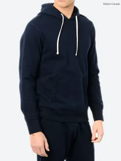Reigning Champ - Midweight Terry Pullover Hoodie in Navy