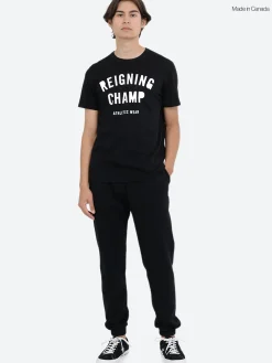 Reigning Champ - Midweight Terry Cuffed Sweatpant in Black
