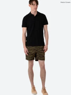 Reigning Champ - Pique Polo in Black