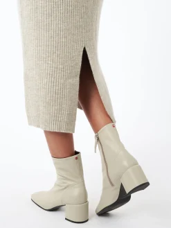 Rib Tube Skirt in Carrara