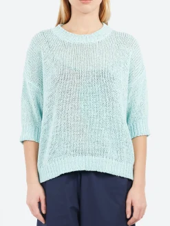 Roberto Collina - Boxy T-Shirt in Acqua