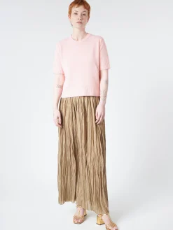 Roberto Collina - Crop Crewneck in Salmone