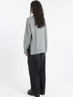 Roberto Collina - Open Sides Turtleneck in Grigio