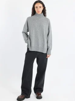 Roberto Collina - Open Sides Turtleneck in Grigio