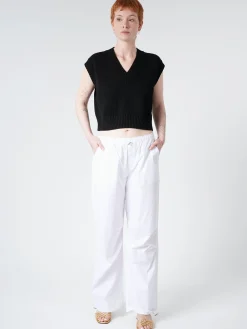 Roberto Collina - Parachute Pants in Bianco