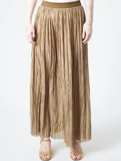 Roberto Collina - Pleated Skirt in Khaki