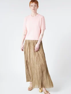 Roberto Collina - Pleated Skirt in Khaki