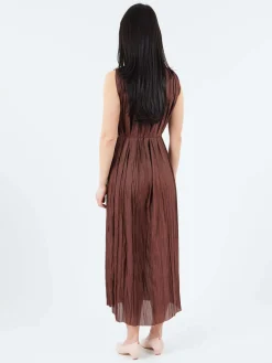 Roberto Collina - Plissé Dress in Cacao