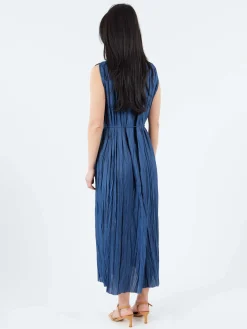 Roberto Collina - Plissé Dress in Blu