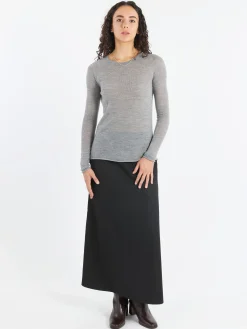 Roberto Collina - Semi Sheer Top in Grigio