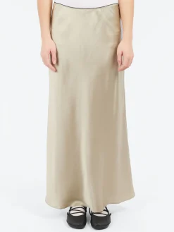 Roberto Collina - Silk Slip Skirt in Militare