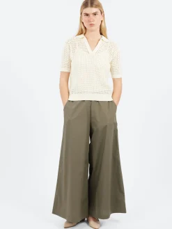 Roberto Collina - Sponge-Effect Polo in Latte