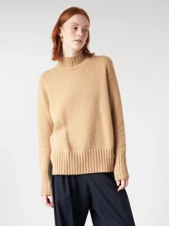Roberto Collina - Turtleneck Sweater in Dark Beige