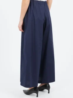 Roberto Collina - Wide Cropped Trousers in Navy
