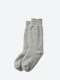 ROTOTO - Double Faced Crew Sock in M. Grey
