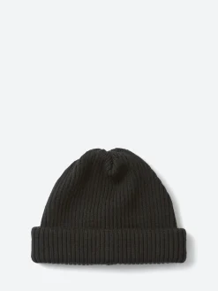 ROTOTO - Extra Fine Merino Roll Up Beanie in Black