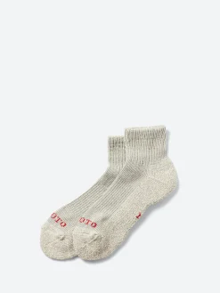 ROTOTO - Pile Ankle Socks in Grey