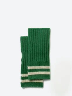 ROTOTO - Stripe Seamless Hand Warmer in Green