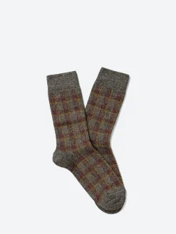 Royalties Paris - Kim Tartan Socks in Bronze