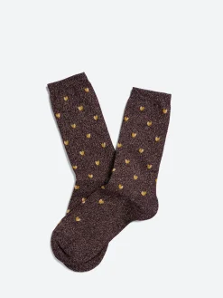 Royalties Paris - Love Socks in Aubergine