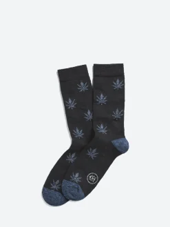 Royalties Paris - Nelson Cannabis Socks in Nero
