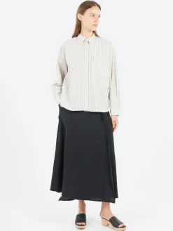 Sarahwear - Boyfriend Shirt in Ivory Stripe