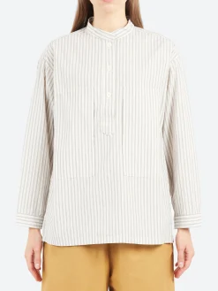 Sarahwear - Carpenter Shirt in Ivory Stripe