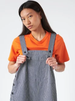 Sarahwear - Denim Ranch Dress in Hickory Stripe (Indigo)