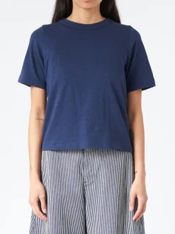 Sarahwear - Jayne Linen T-Shirt in Navy