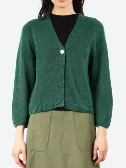 Sarahwear - Linen Knit Cardigan in Green