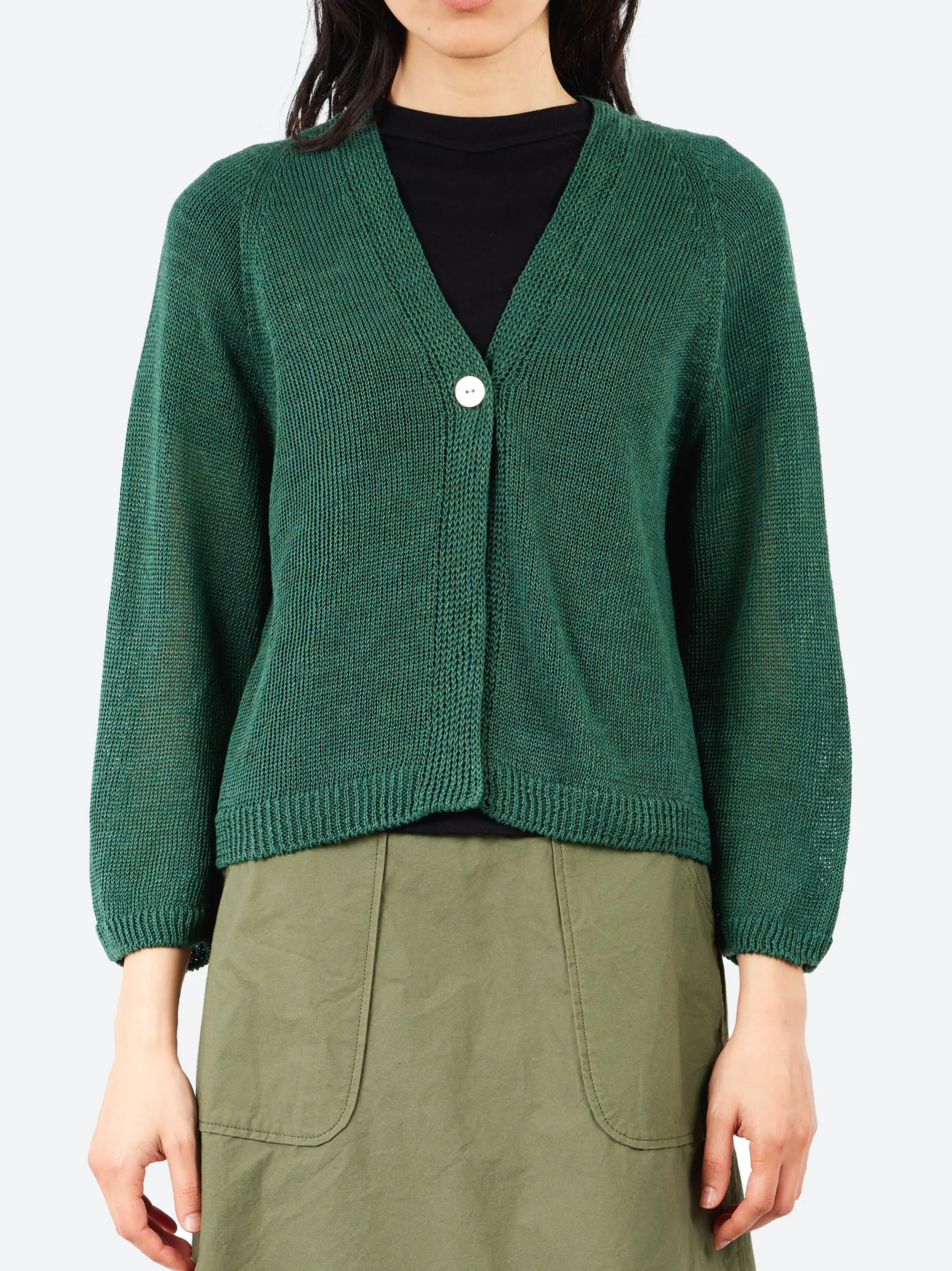 Sarahwear - Linen Knit Cardigan in Green