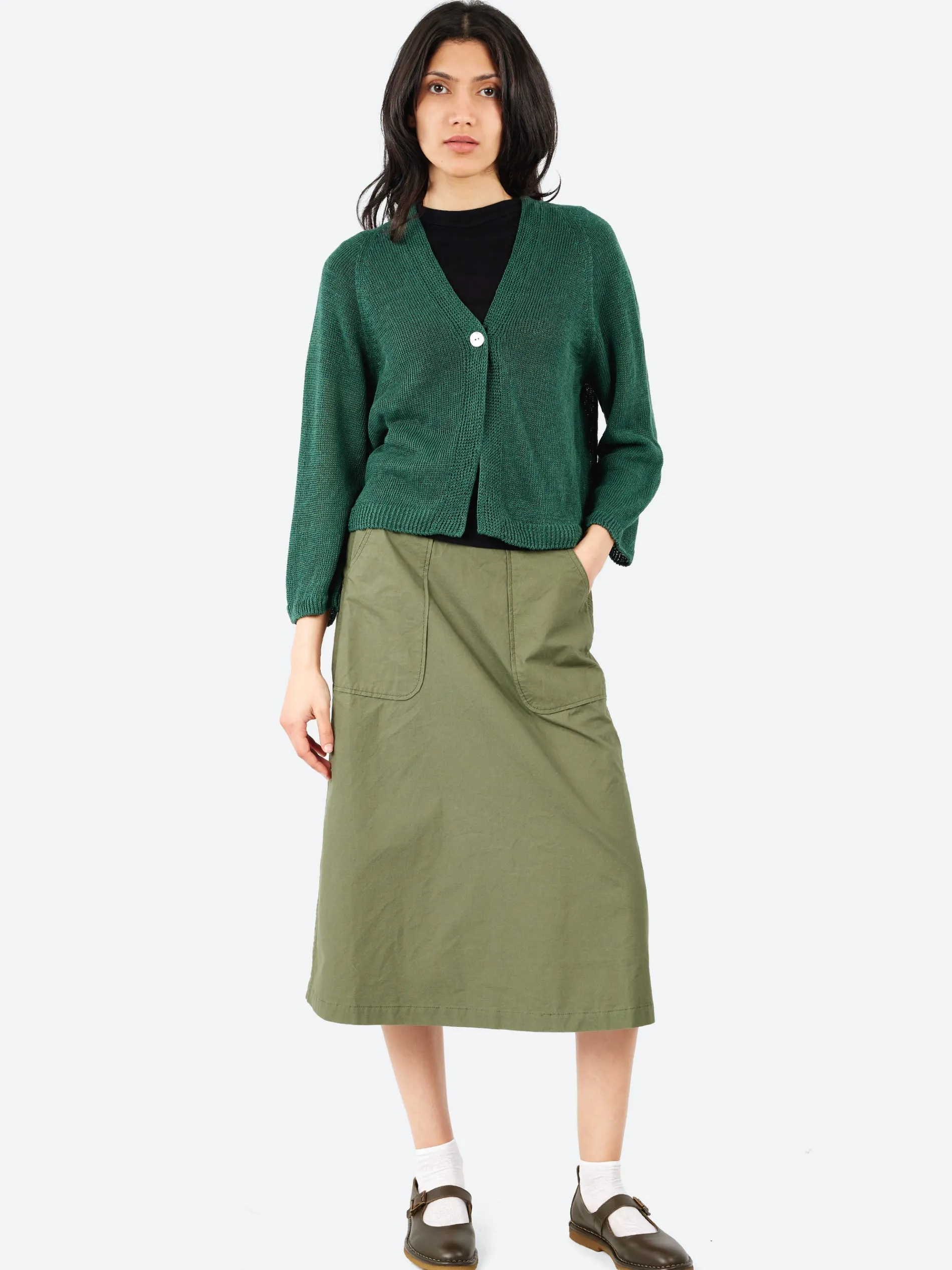 Sarahwear - Linen Knit Cardigan in Green