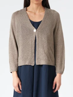 Sarahwear - Linen Knit Cardigan in Grey