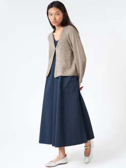 Sarahwear - Linen Knit Cardigan in Grey