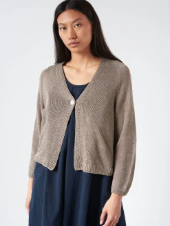 Sarahwear - Linen Knit Cardigan in Grey