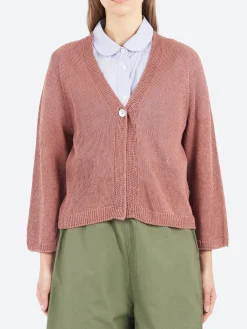 Sarahwear - Linen Knit Cardigan in Rose