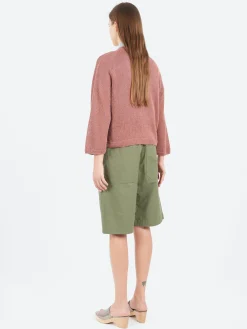 Sarahwear - Linen Knit Cardigan in Rose