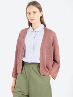 Sarahwear - Linen Knit Cardigan in Rose