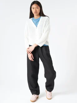 Sarahwear - Linen Knit Cardigan in White