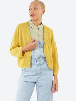 Sarahwear - Linen Knit Cardigan in Yellow