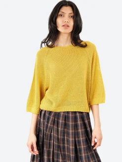 Sarahwear - Linen Knit Pullover in Yellow