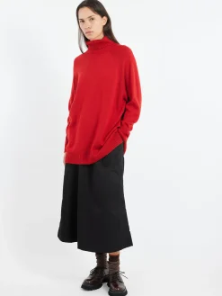 Sarahwear - Raglan Sleeve Turtleneck in Red