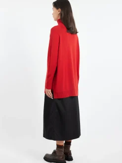 Sarahwear - Raglan Sleeve Turtleneck in Red