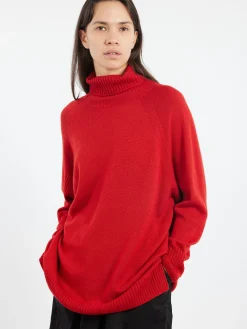 Sarahwear - Raglan Sleeve Turtleneck in Red