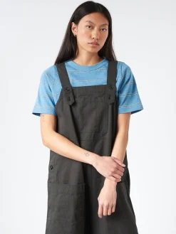 Sarahwear - Ranch Dress in Black Cotton Twill