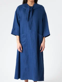 Sarahwear - Sailor Dress in Blue Linen Twill
