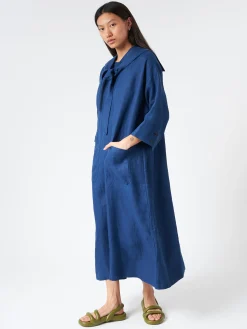 Sarahwear - Sailor Dress in Blue Linen Twill