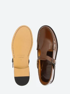 Sesa - Boston T-Bar Loafer in Brownie