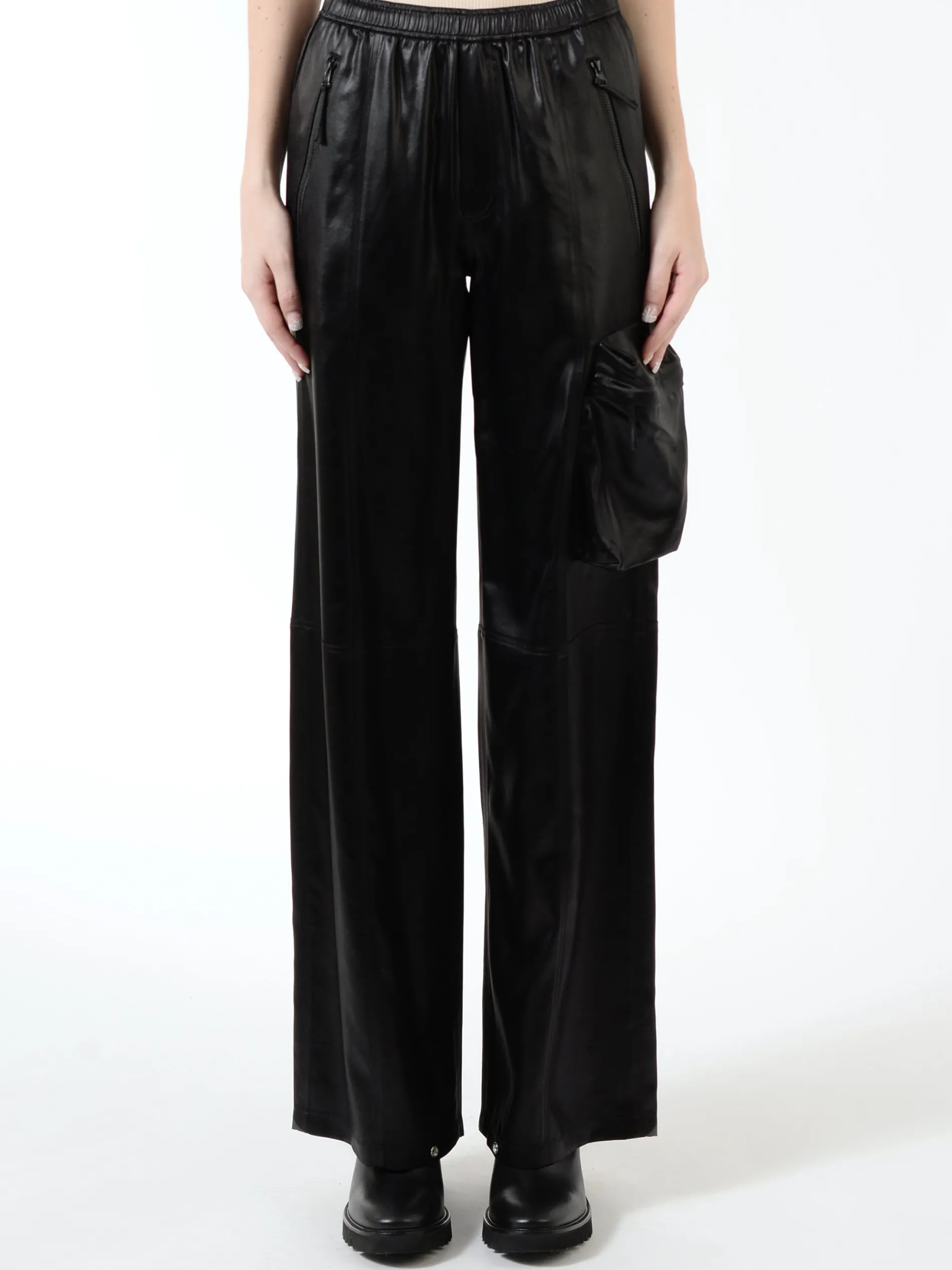 Shiny Cargo Trackpants